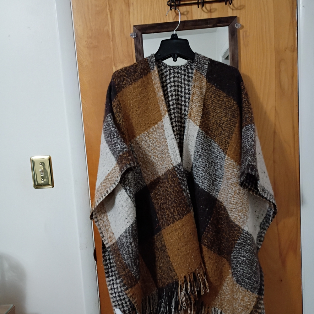 Falls Creek Multicolor Fringe Poncho